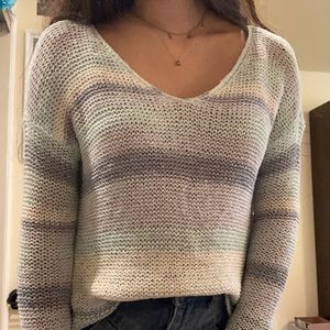 abercrombie striped sweater